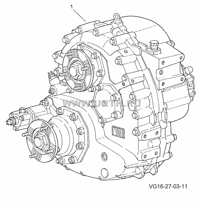 Раздаточная коробка 1600/300